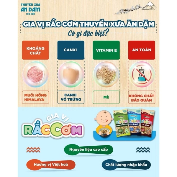 Gia vị rắc cơm thuyền xưa