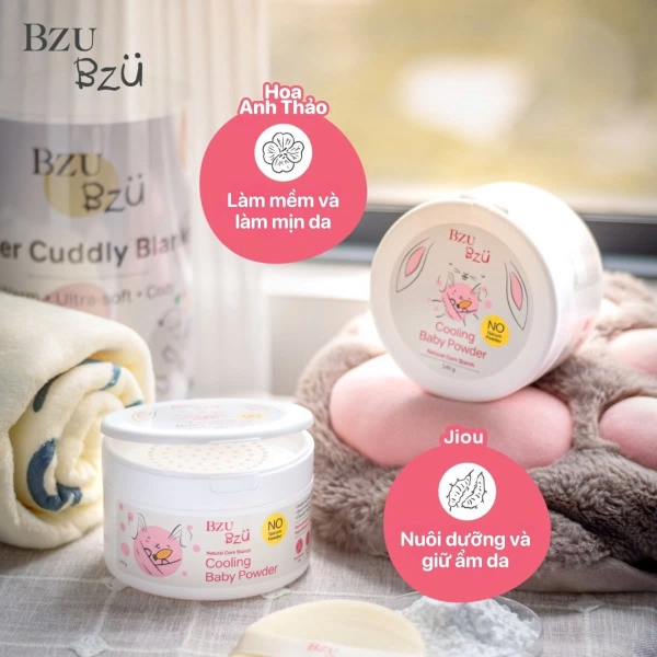 Phấn rôm cho bé BZU BZU Cooling Baby Powder