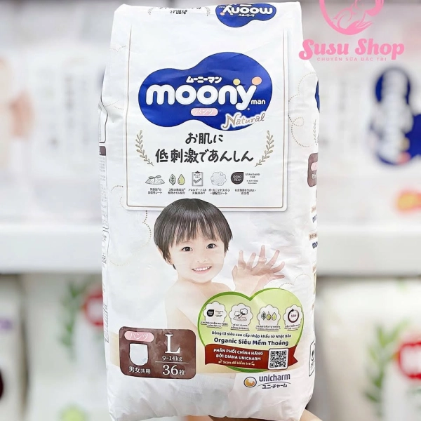 Tã dán Moony Natural Newborn